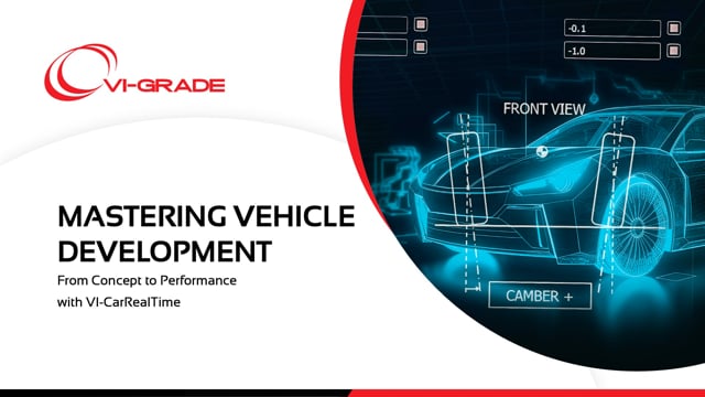 Mastering vehicle development from concept to performance with VI-CarRealTime