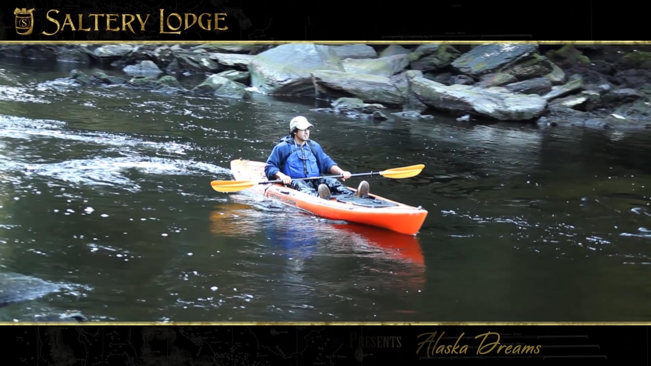 A frame from the Saltery Lodge promotional film