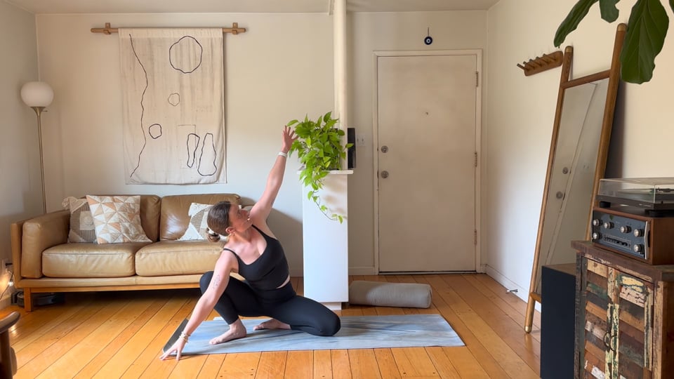 Flow & Restore, a 45-minute gentle yoga class with Haley Havelock