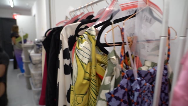 Backstage runway for TRESemmé