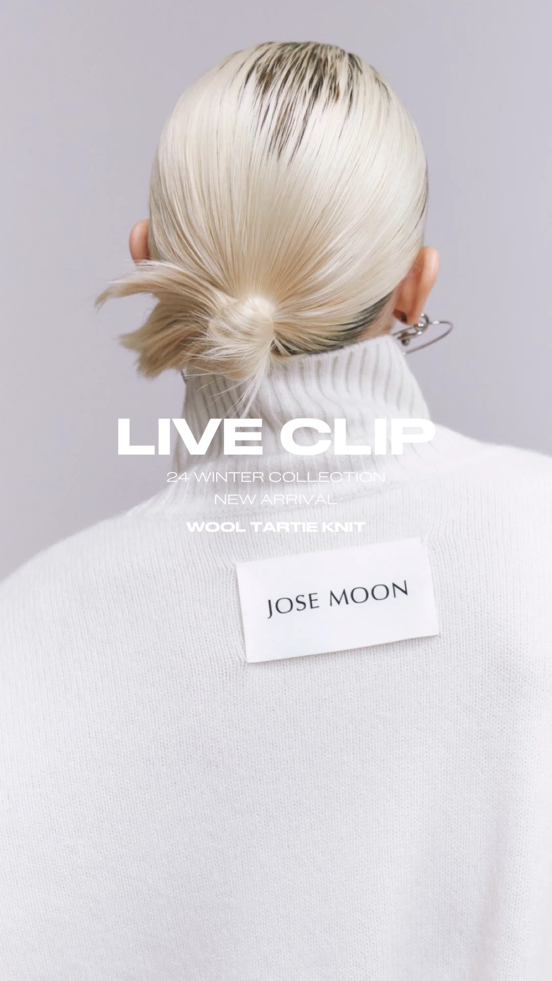 WOOL TURTLE KNIT(F WHITE): TOPSjosemoon