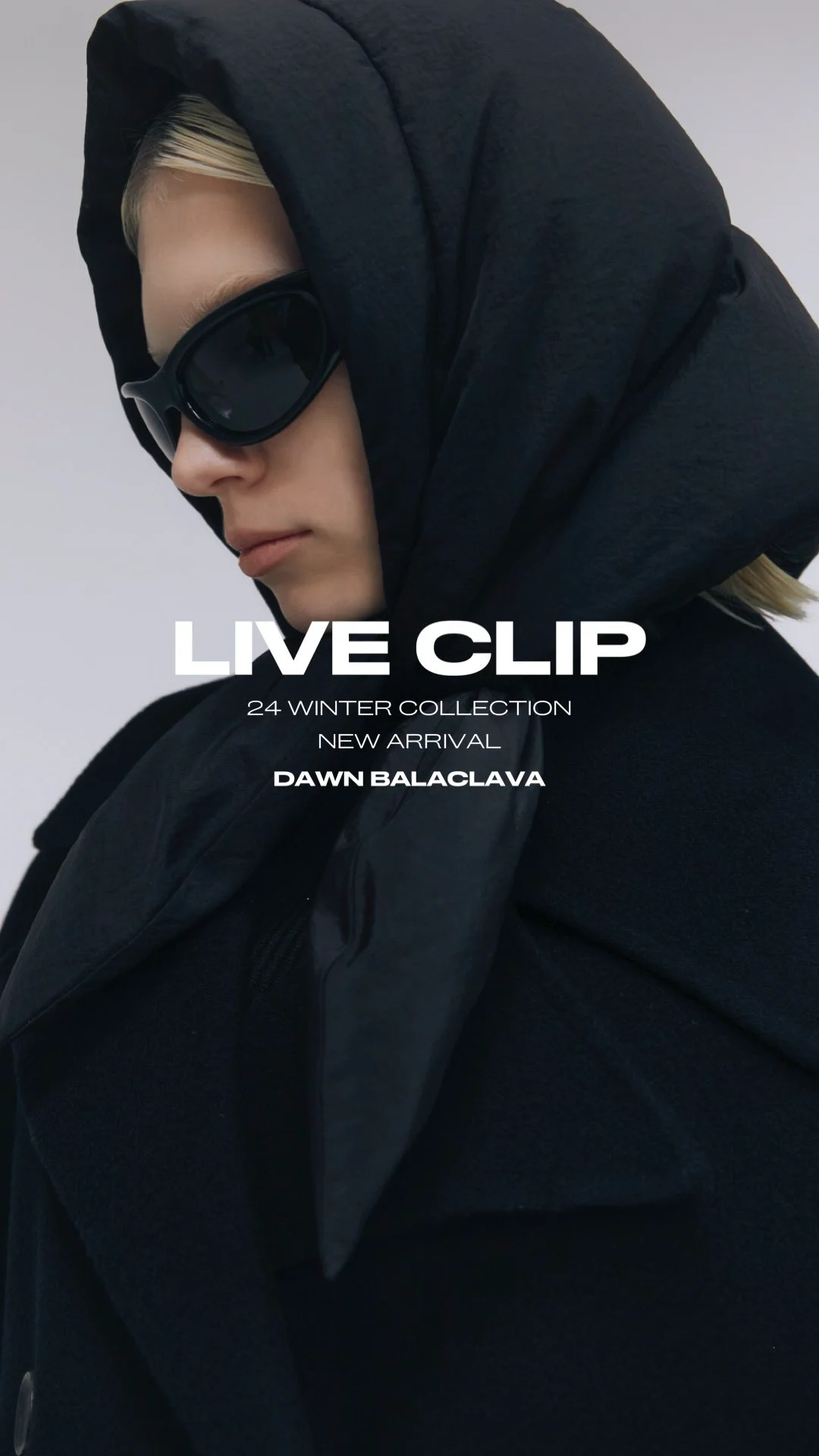 DAWN BALACLAVA(F BLACK): GOODSjosemoon