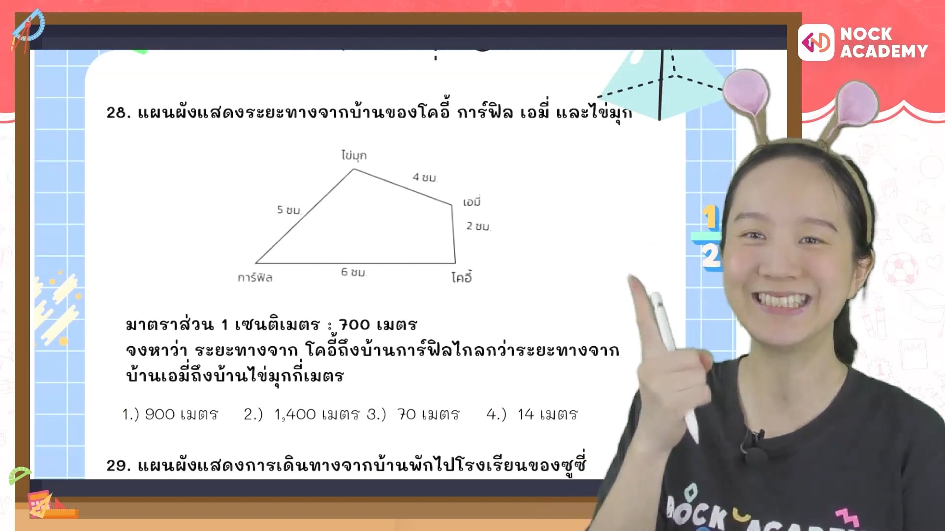ติวสอบเข้า ม.1 โรงเรียนชื่อดัง คณิตศาสตร์ ตอนที่ 3 ทิศและแผนผัง (พื้นฐาน)
