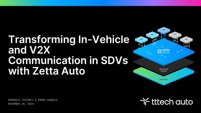 Transforming in-vehicle and V2X communication in SDVs with Zetta Auto