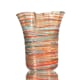 FUSION FLY Modern Murano Glass Tall Vase Tricolored Filaments video