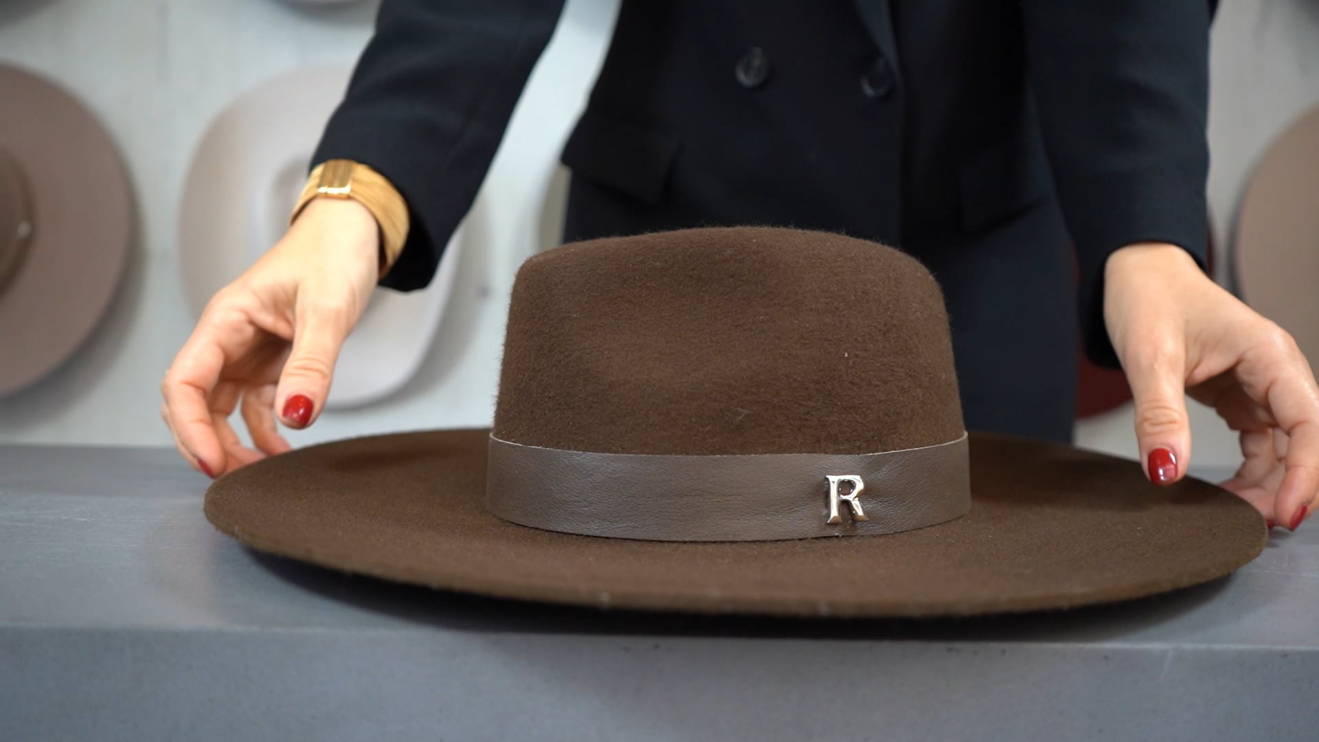 Chapeau Fedora Noir Large Bord – Style Classique Et Ajustable Pour Hommes Et Femmes - 8