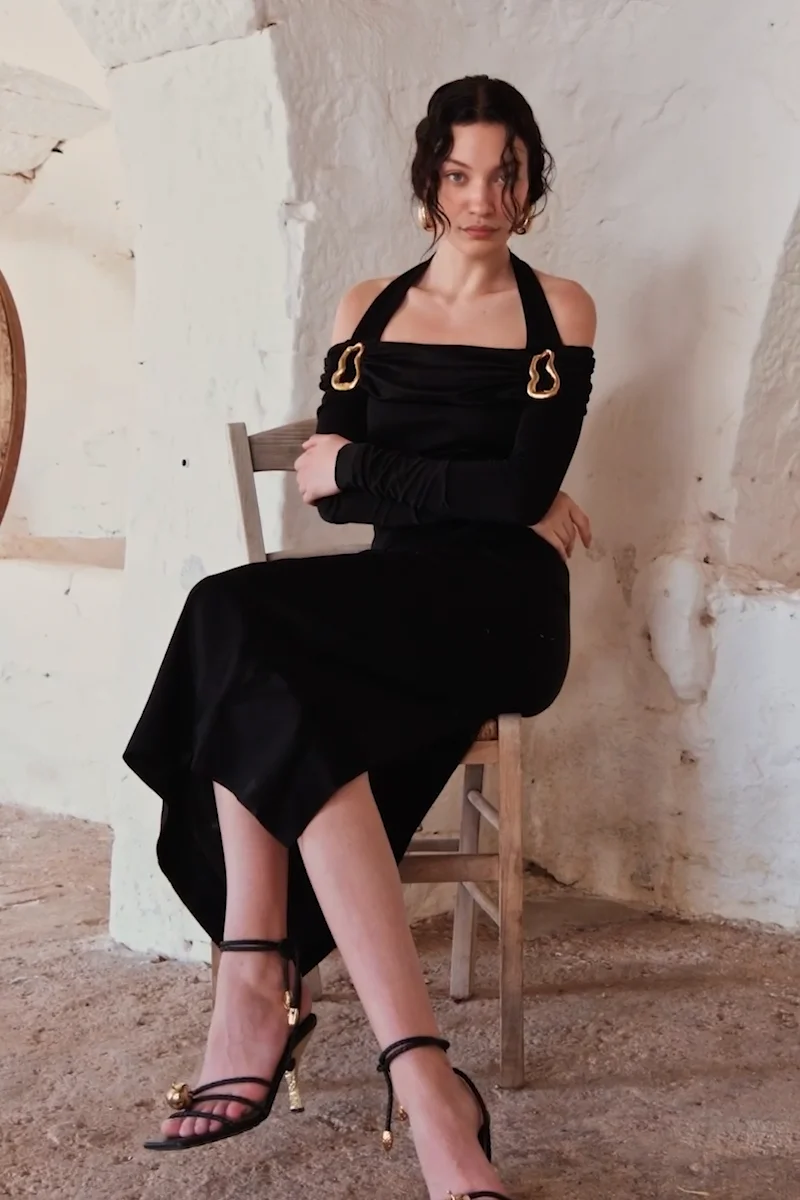 【REBECCA VALLANCE】DOMENICA HALTER DRESS ホルターミディ Domenica Halter Midi Dress – Rebecca Vallance