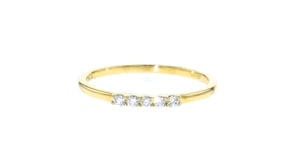 .10 ct. t.w. Lab-Grown Diamond Five-Stone Ring in 14kt Yellow Gold