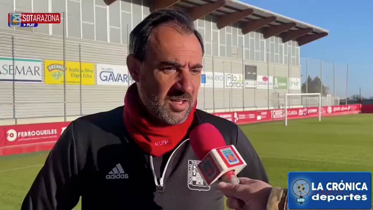 LA PREVIA / Osasuna "B" - SD Tarazona / JUANMA BARRERO (Entrenador Tarazona) J15 - 1ª RFEF / Fuente: SD Tarazona 