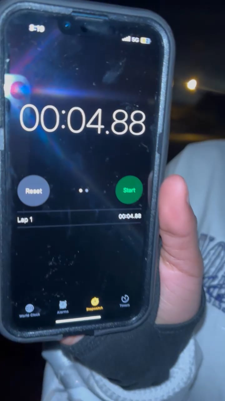 Watch PurpleShift athlete's 5-10-5 Agility: 4.7 seconds