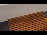 Teak Ahşap Banyo Paspası - Kaydırmaz Duş Izgarası