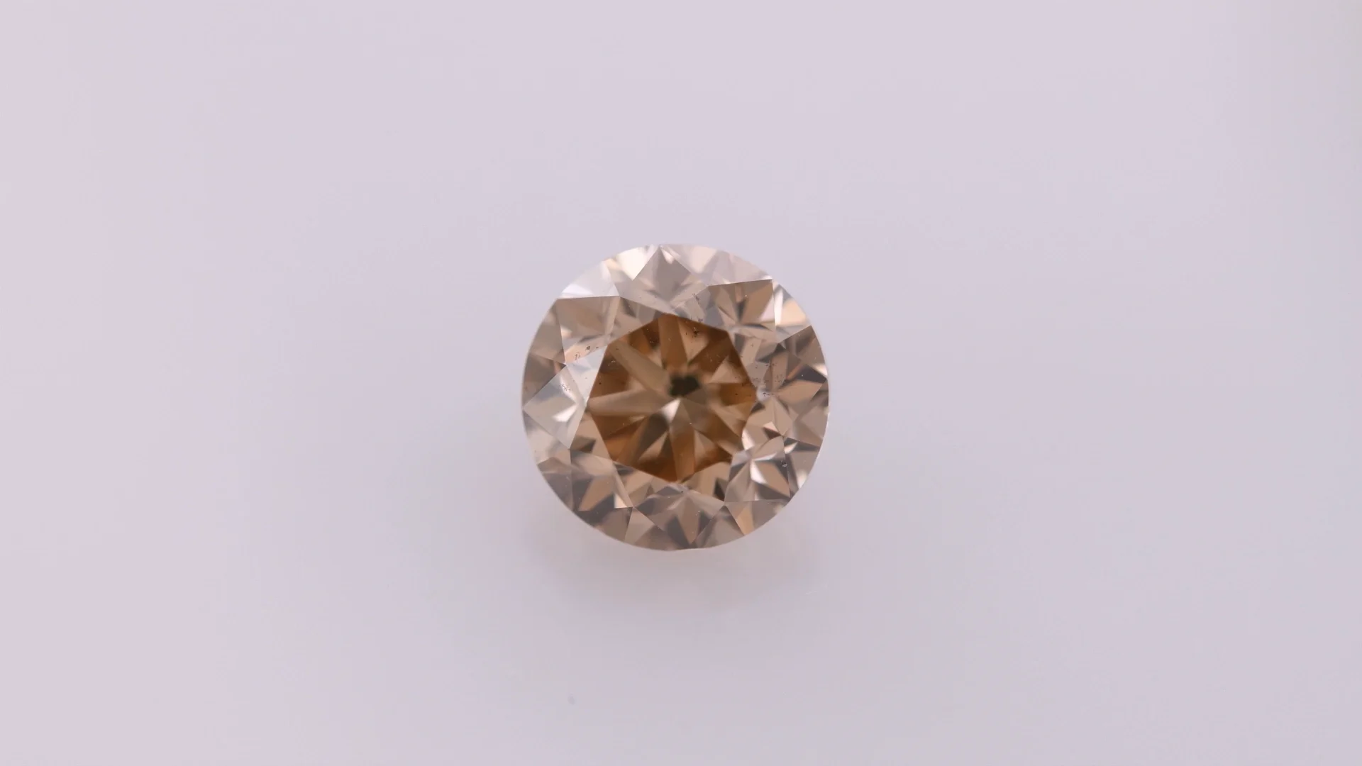 FANCY LIGHT 写せる BROWN 1.107ct/1.145ct RD