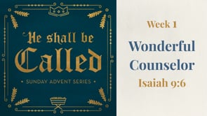 Wonderful Counselor