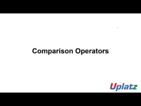 Comparison Operators