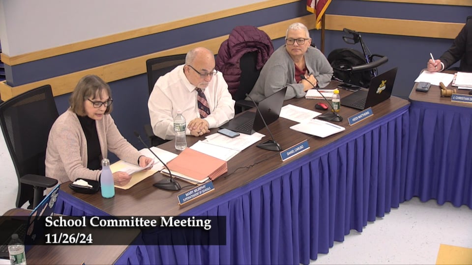 School Committee Meeting -  November 26th, 2024