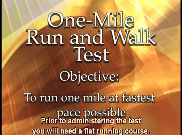 Fitnessgram One Mile Run Walk Test on Vimeo