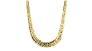 Italian 18kt Yellow Gold Graduated Cuban-Link Necklace