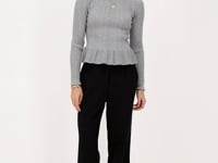 zilvere peplum top_1