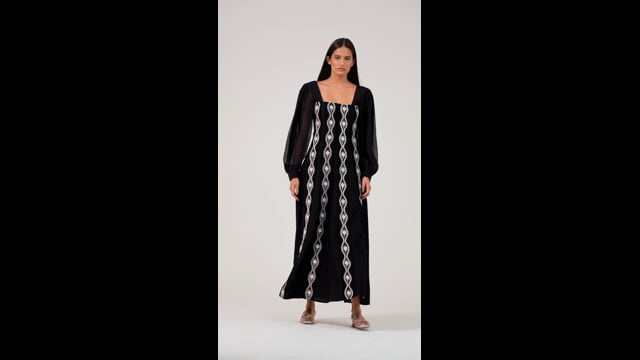Vestido Cubista Preto