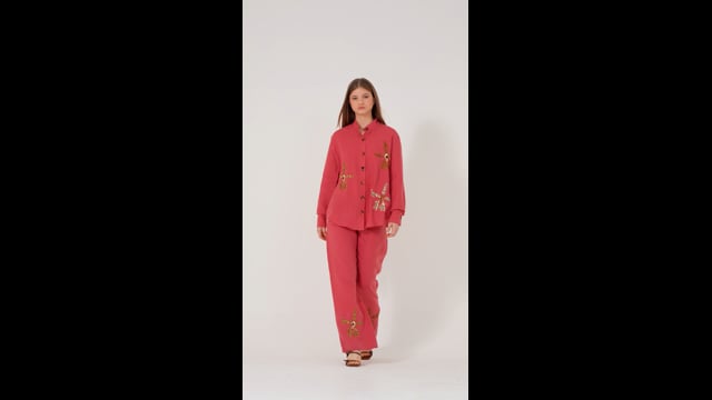 Calça Leopard Orchid Cereja