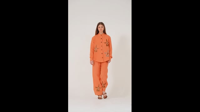 Calça Leopard Orchid Laranja