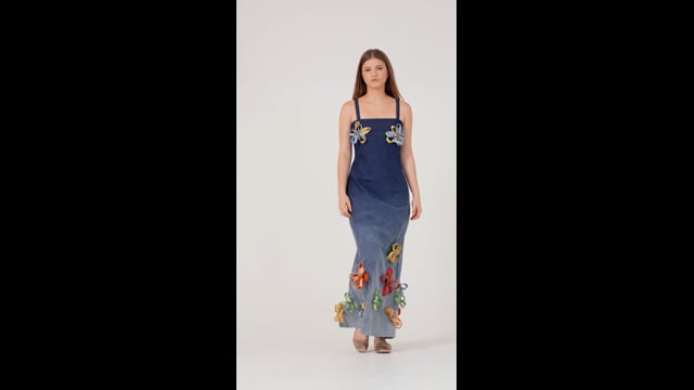 Tubinho Denim Petals