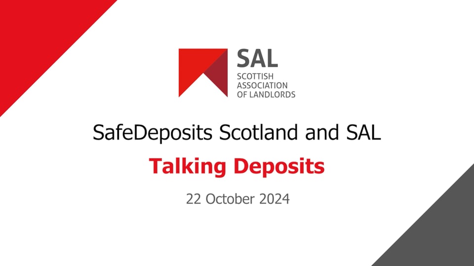 Talking deposits with SafeDeposits Scotland and SAL