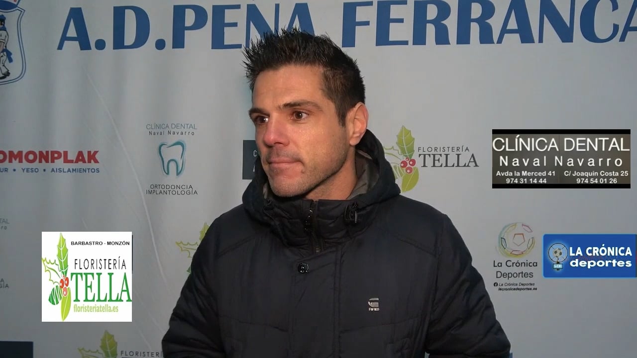 DIEGO ALLUEVA (Entrenador Robres) Peña Ferranca Tella 2-2 CD Robres / Jor. 13 - Preferente Gr 1