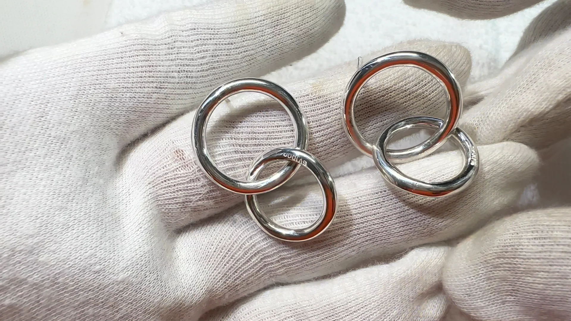 SILVER DOUBLE RING PIERCE (シルバーダブルリングピアス