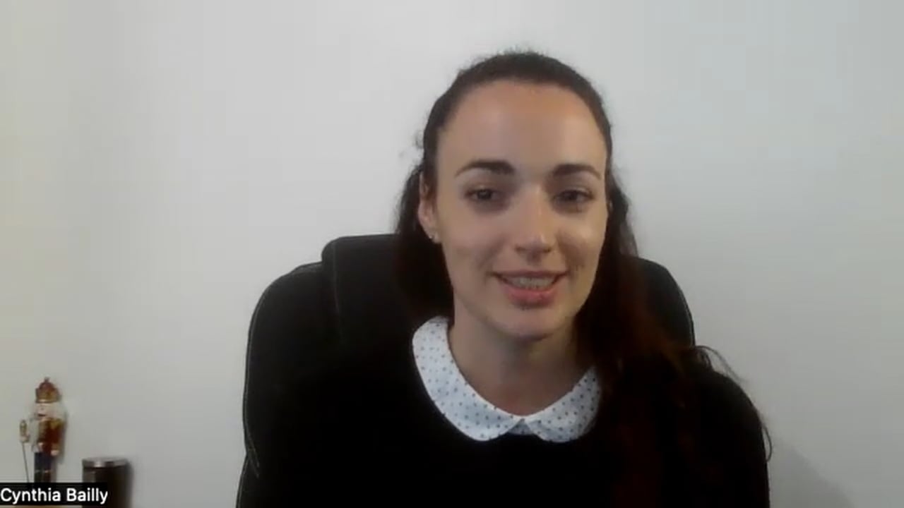 Témoignage vidéo de Cynthia Bailly