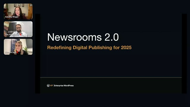 Thumbnail for: Newsrooms 2.0: Redefining Digital Publishing for 2025