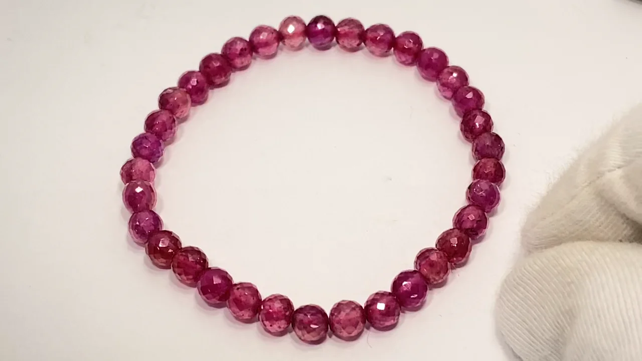 極上　宝石質　ルビー　ブレス 極上 宝石質 ルビー ブレス 宝石質ルビー ブレスレット | 鑑別書
