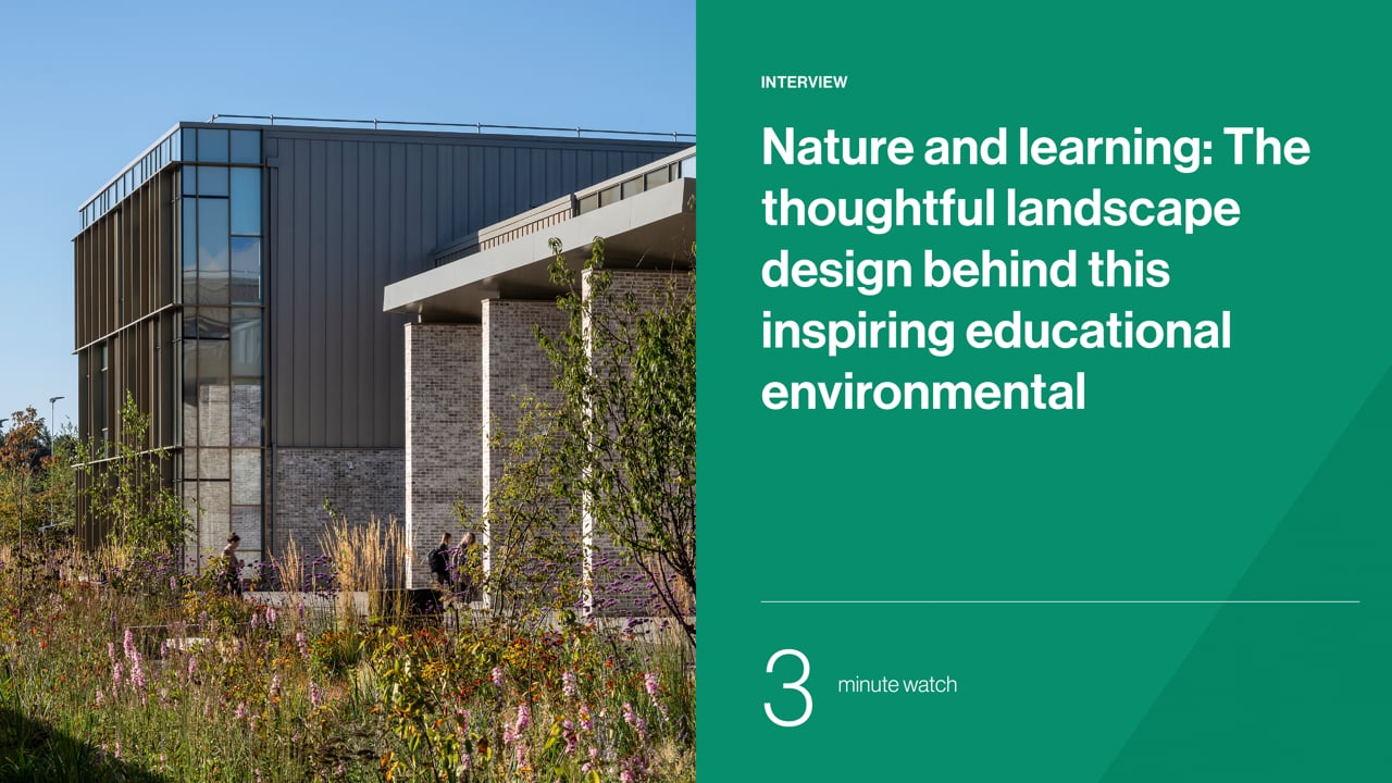 Nature and learning: The thoughtful landscape design behind this inspiring education environment