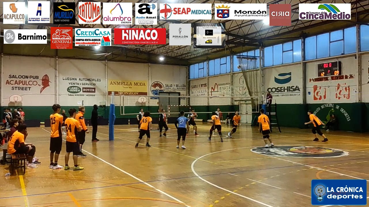 VOLEIBOL  2ª DIVISIÓN  AUTONÓMICA  MASCULINA  CV MONZON  3-0  CV BOMBARDA ( 25-10, 25-19, 25-20 )