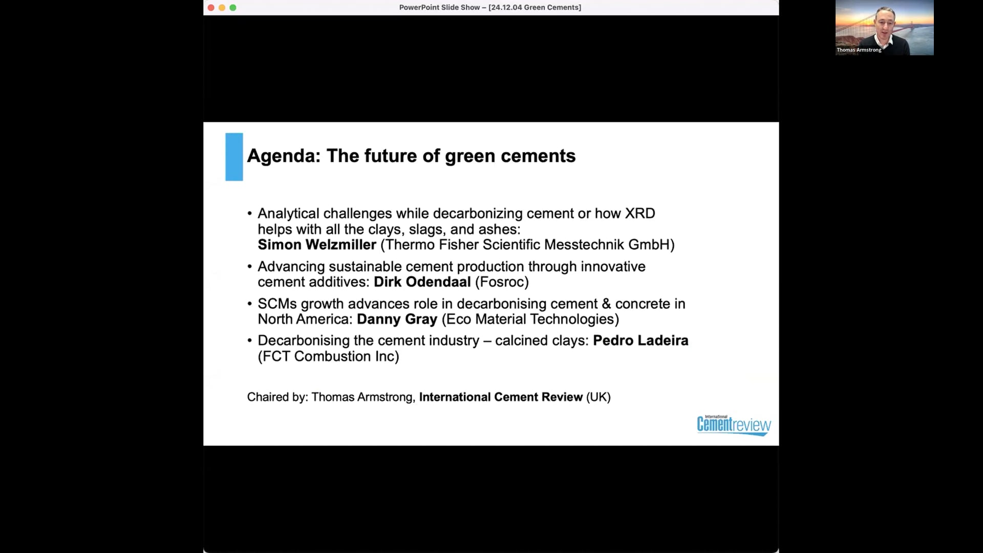 Cemtech Live Webinar: The future of green cements