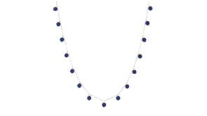 6.00 ct. t.w. Sapphire Bead Necklace in 10kt Yellow Gold