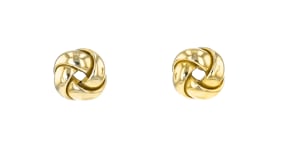 Italian 10kt Yellow Gold Love Knot Earrings