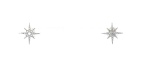 .10 ct. t.w. Diamond Starburst Flat-Back Stud Earrings in 10kt Yellow Gold