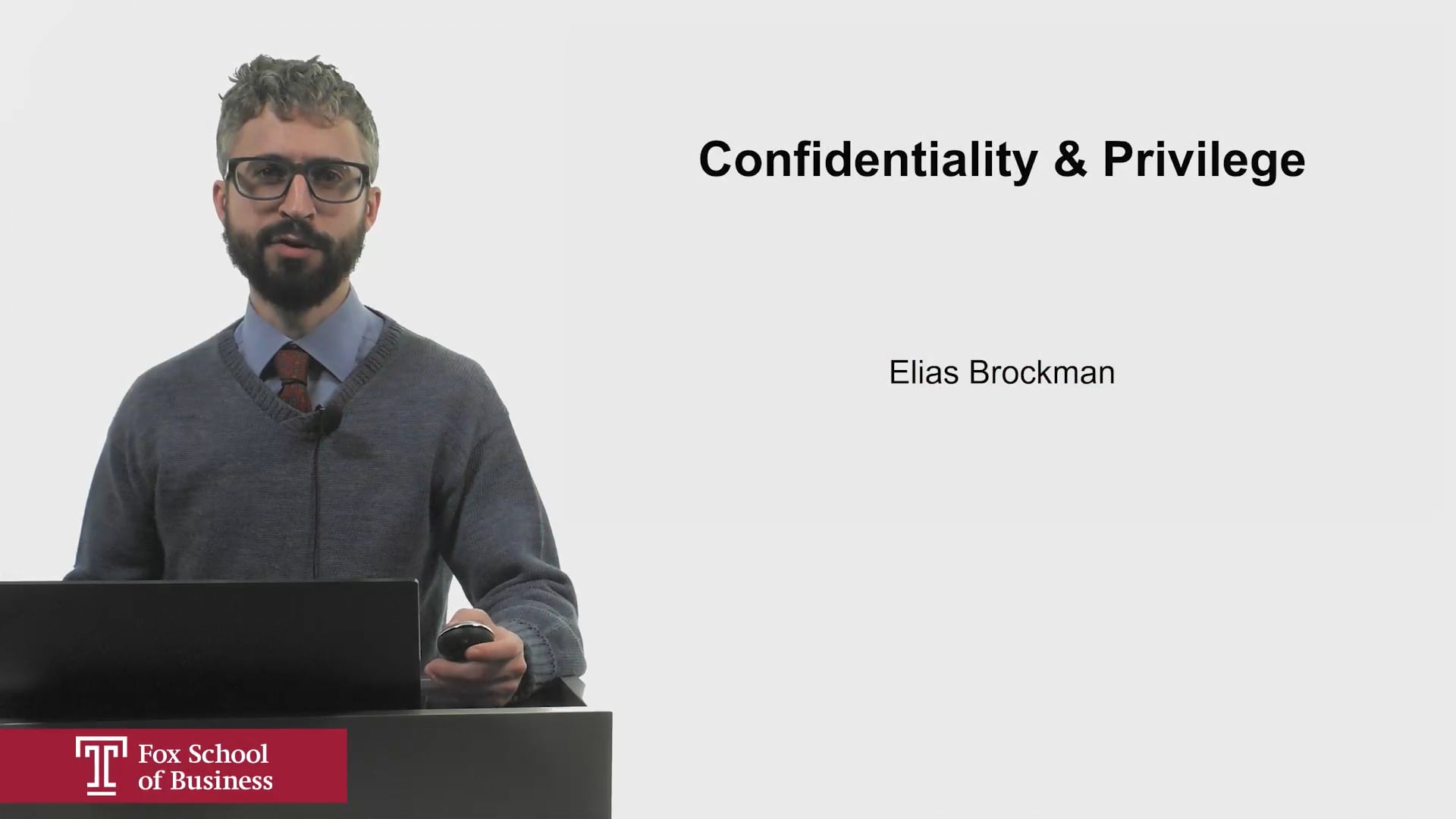 Login to view Confidentiality and Privilege