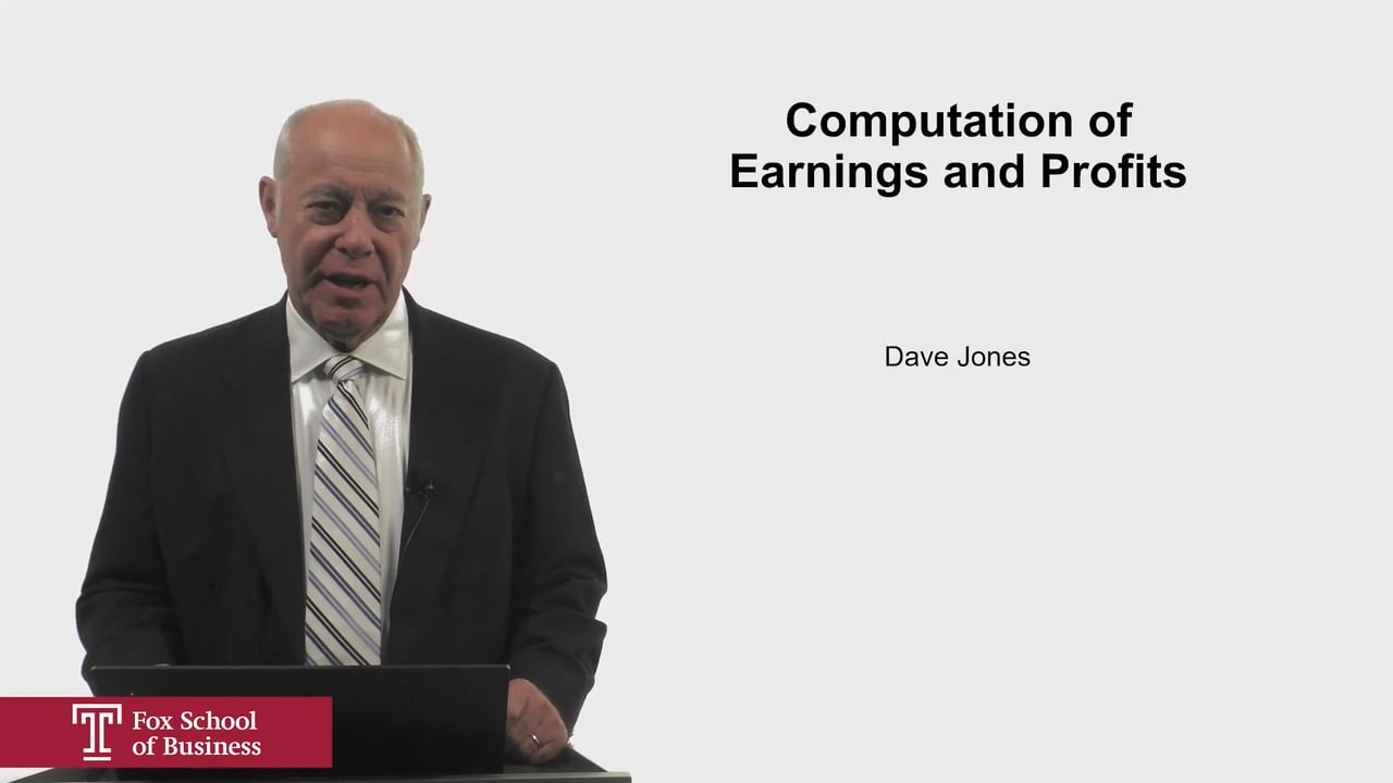 Login to view Computation of Earnings and Profits