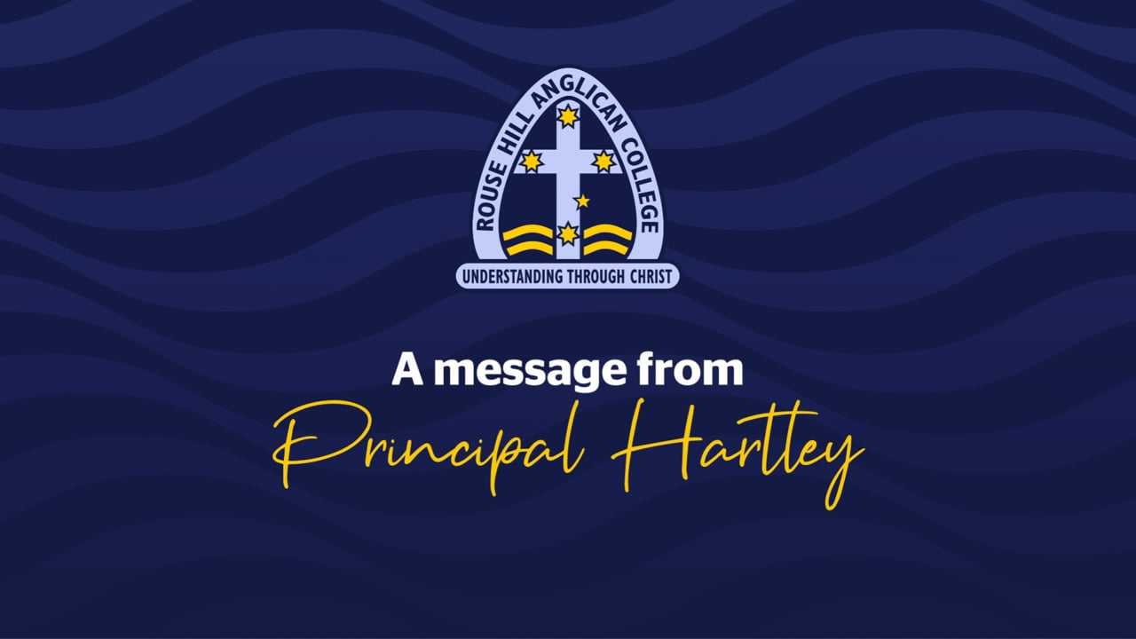 A video message from Principal Hartley