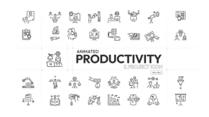 Project Productivity Animated Icons, an Outline Icon by Prosymbols (Thumbnail 4 of 4)