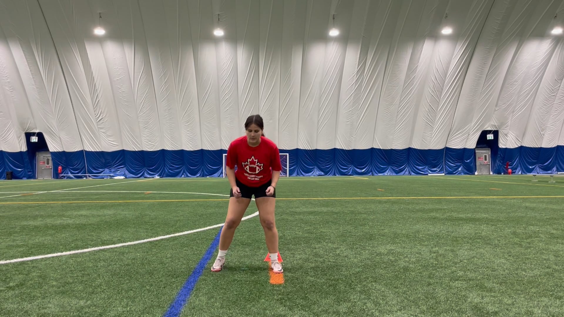 Watch PurpleShift athlete's 5-10-5 Agility: 4.97 seconds