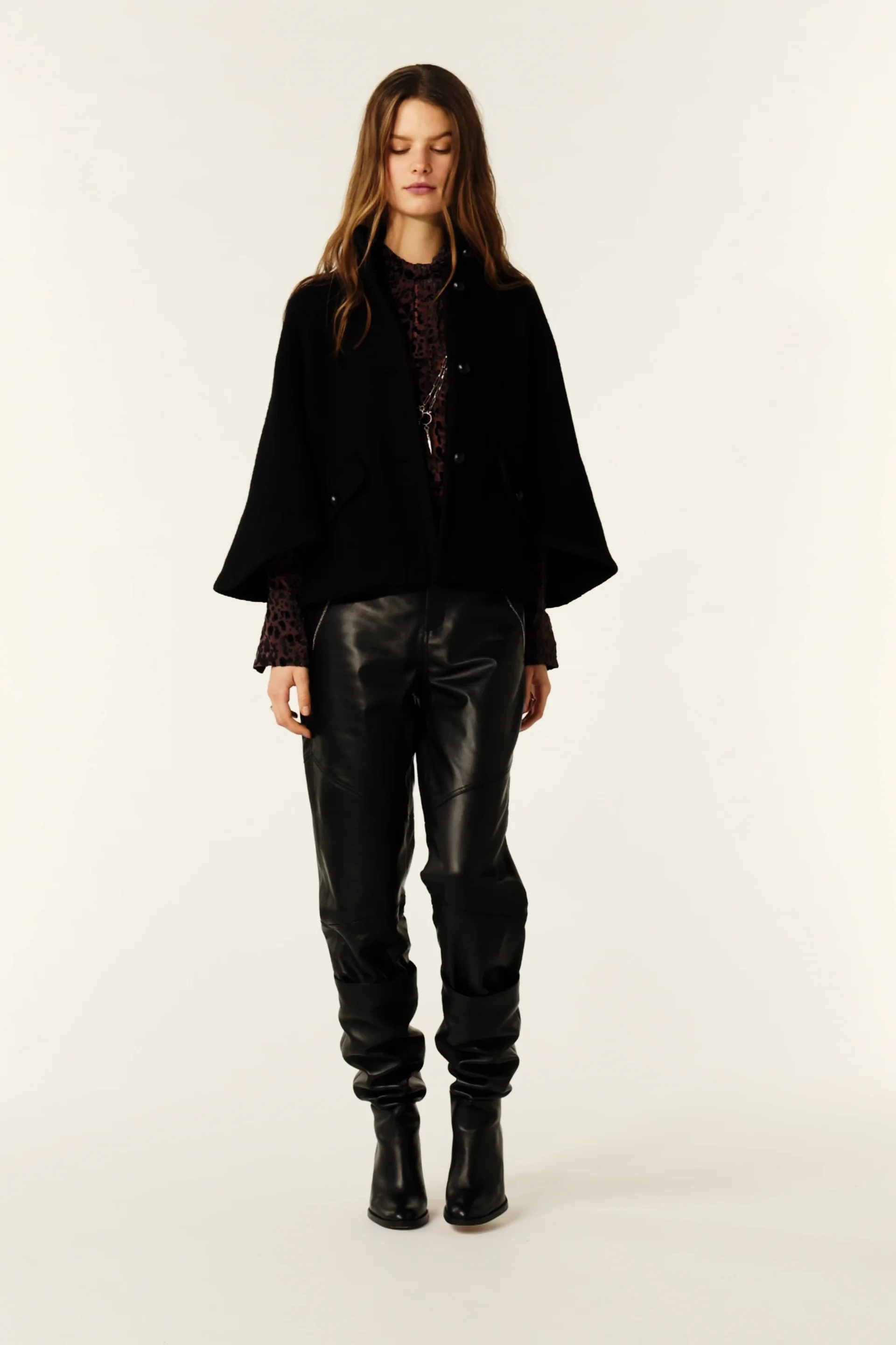 Cape Butterfly Sleeves Villy Black // ba&sh US