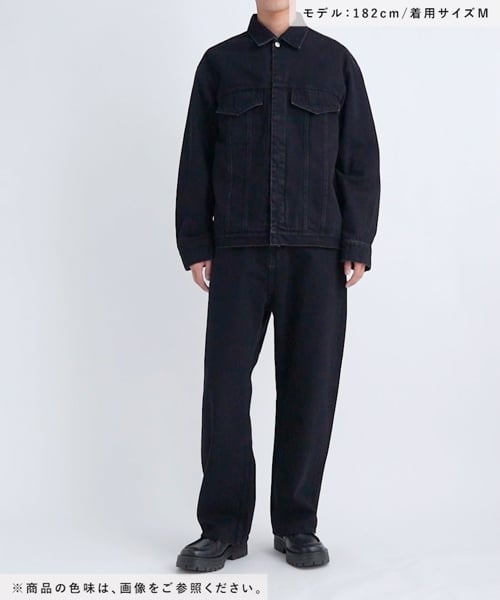 STERNBERG 2タックワイドパンツ ブラック STERNBERG（スタンバーグ）の「STERNBERG/2タックワイドパンツ
