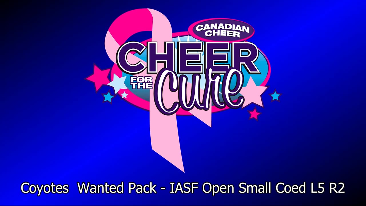 Coyotes Wanted Pack - IASF Open Small Coed L5 R2 | Canadian Cheer