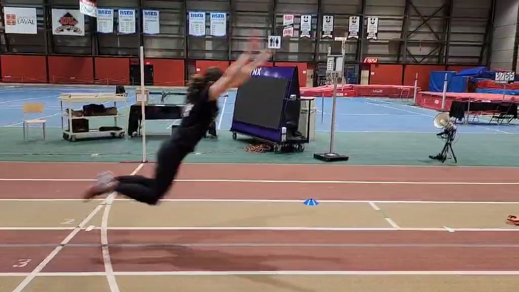 Watch marie-fred poulin's Broad Jump: 88.98 inches