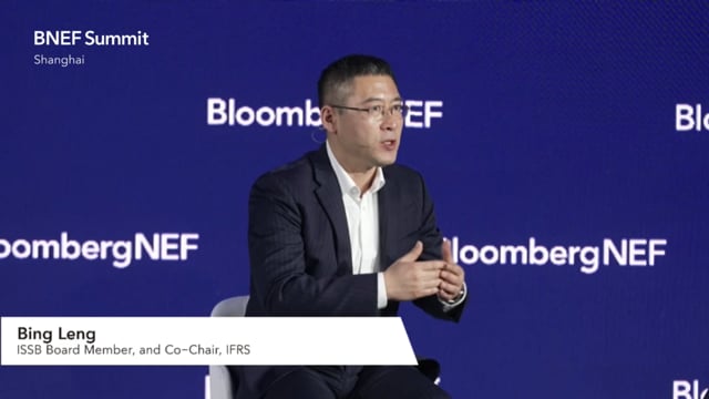 Watch "<h3 data-pm-slice="1 1 []">Policy Dialogue: Usher in A New Era of Corporate Sustainability Reporting</h3>
<p data-pm-slice="1 1 []">Bing Leng, Board Member, and Co-Chair, IFRS. Moderated by Jonathan Luan, Head of Sustainability Research APAC, BloombergNEF</p>"