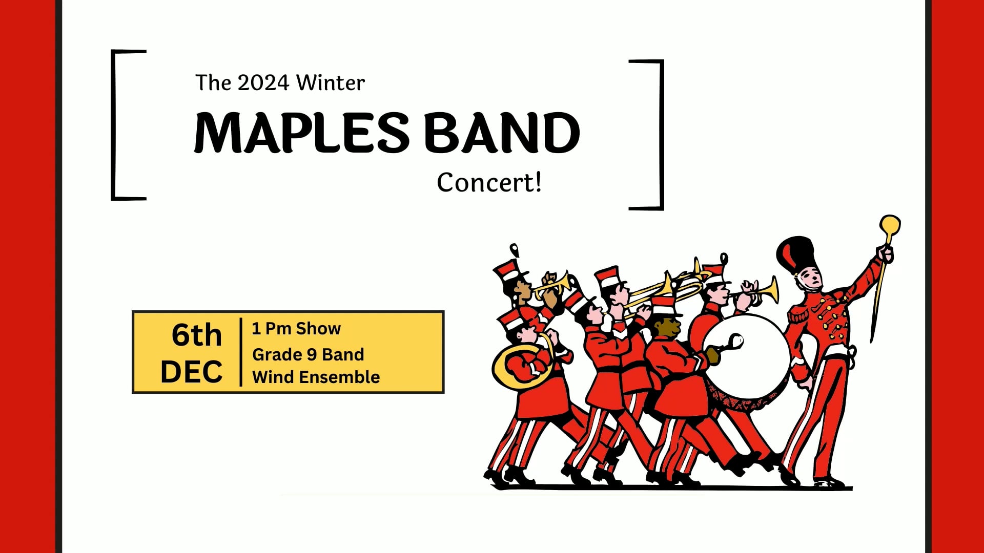 C7O-553 - The Maples Collegiate 1:00pm Winter Band Concert!