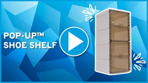 POP-UP™ SHOE SHELF | Collapsible Stackable Storage Unit
